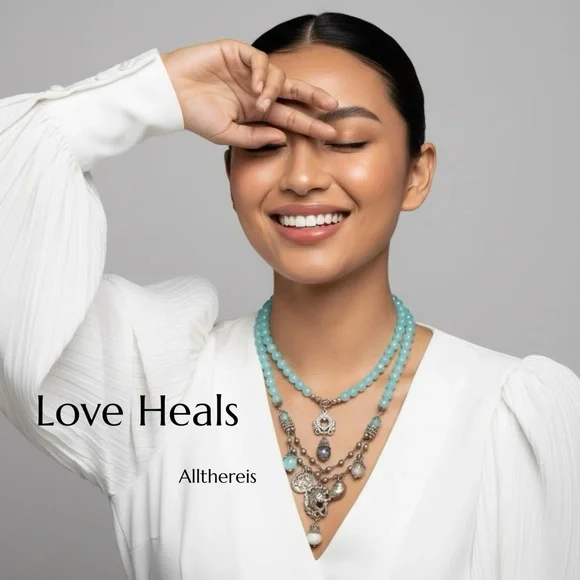 Love Heals Necklace one of a Kind - Picture 3 of 16